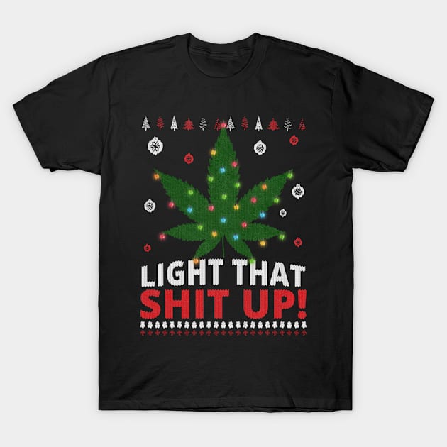 Weed Christmas T-Shirt by Dope 2